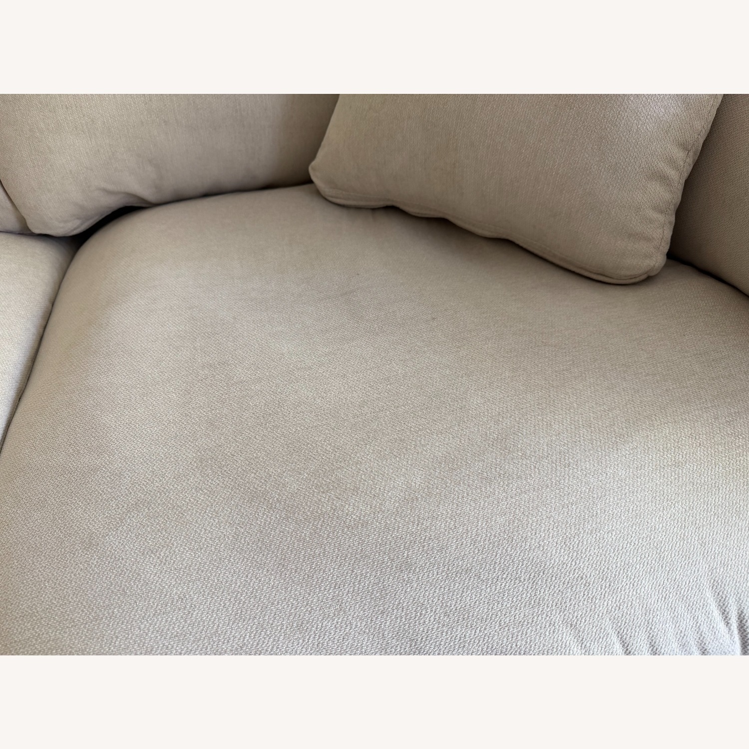 Living Spaces Zone Natural Fabric 3+ Piece Sectional - image-4