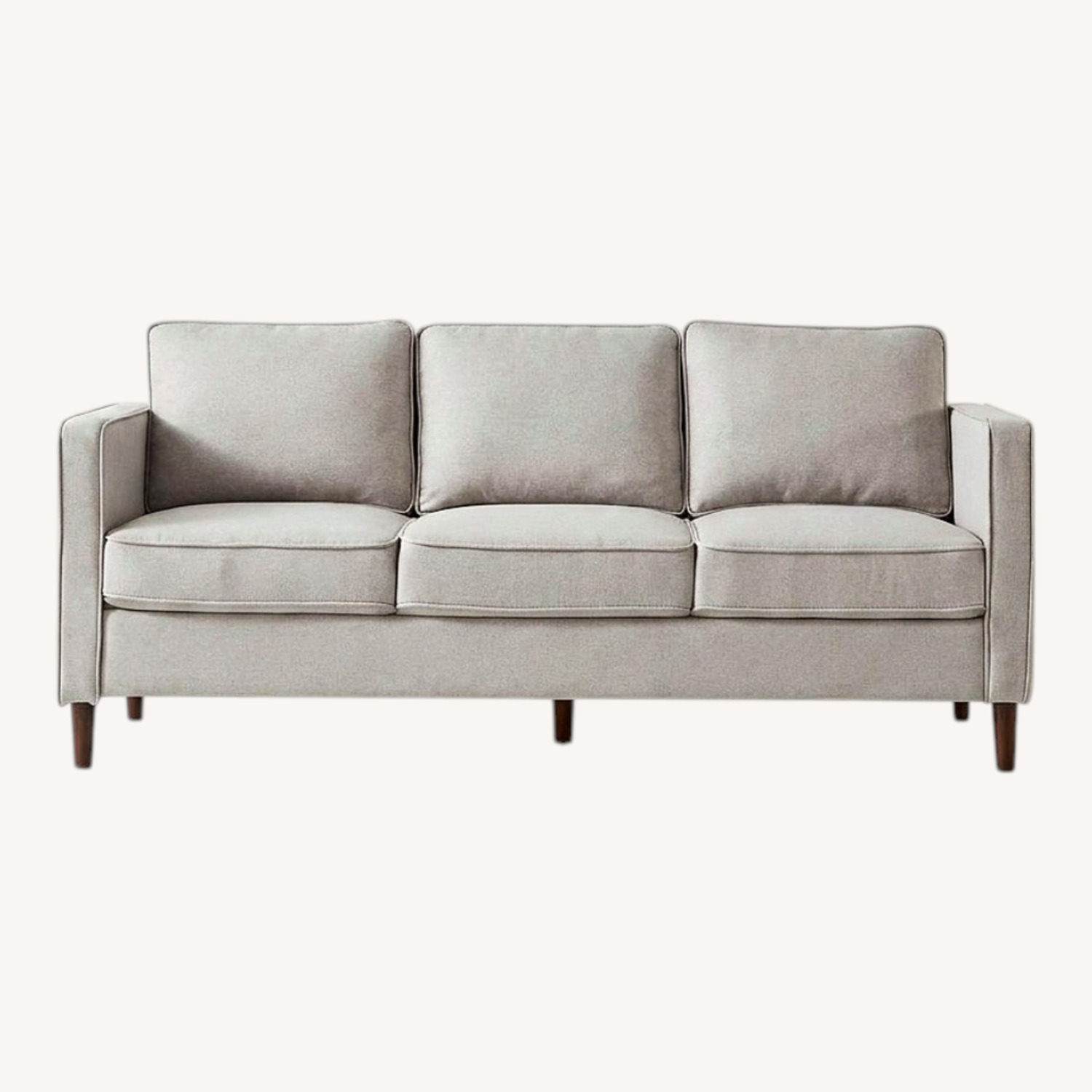 Mellow Natural Fabric 3 Seater Sofa - image-0