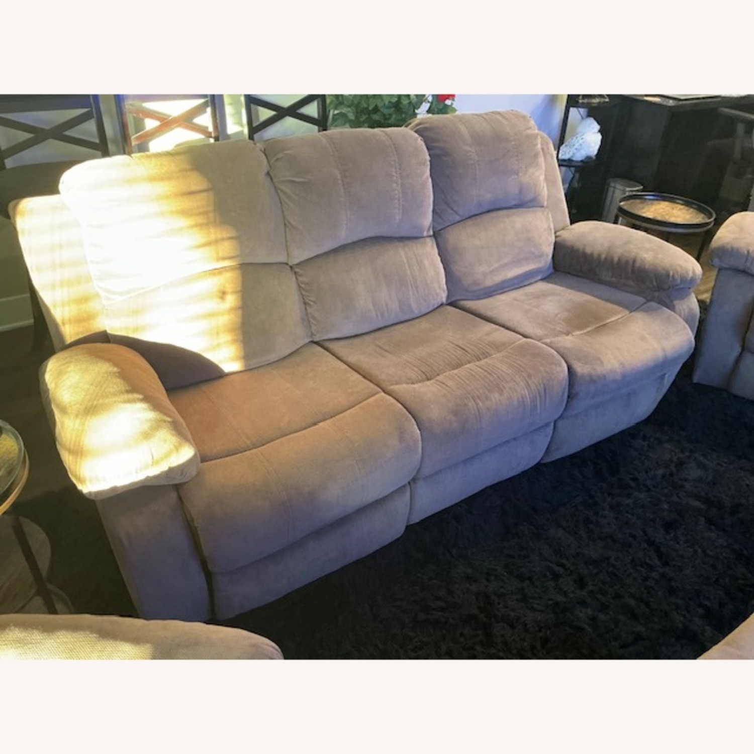 Light Brown Fabric 3+ Piece Sectional - image-5