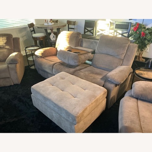 Used Light Brown Fabric 3+ Piece Sectional for sale on AptDeco