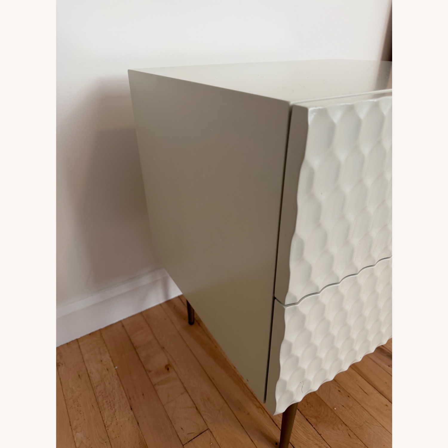 West Elm Audrey Nightstands Pair in Parchment - image-3