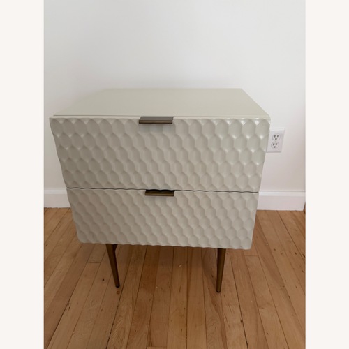 Used West Elm Audrey Nightstands Pair in Parchment for sale on AptDeco