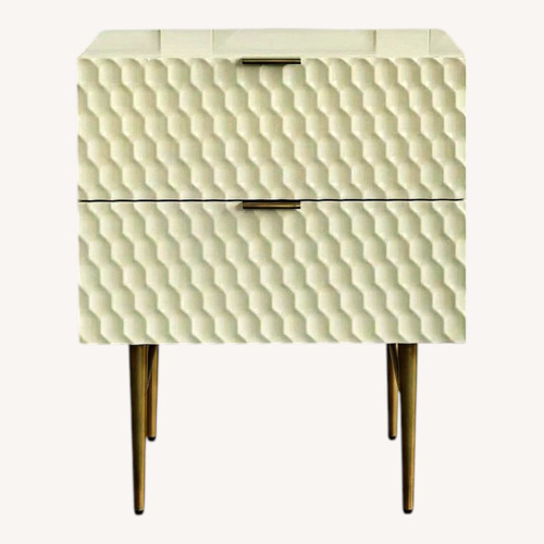 Used West Elm Audrey Nightstands Pair in Parchment for sale on AptDeco