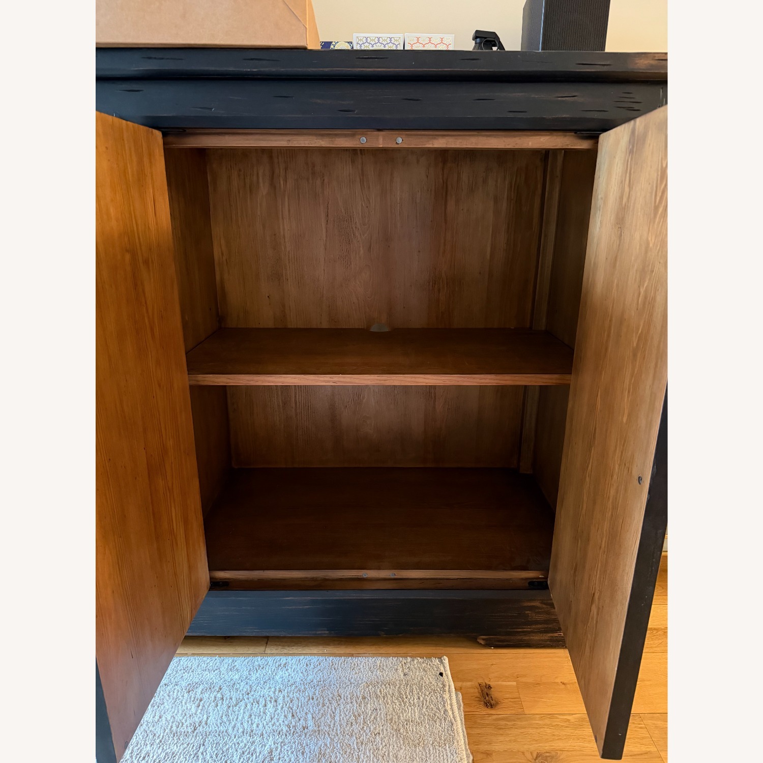 ABC Carpet and Home Black Wood Sideboard - image-2