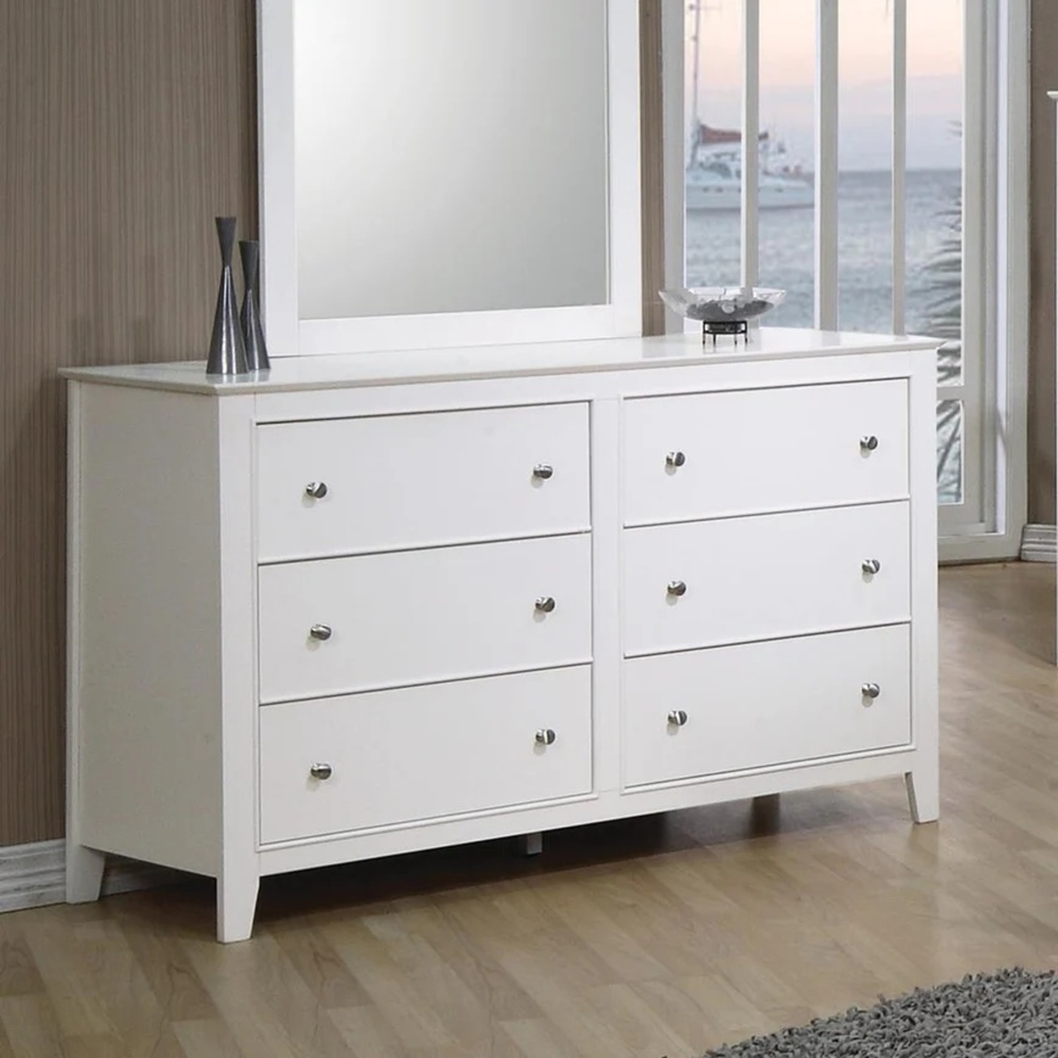 Coaster Fine Furniture Selena White Wood Dresser - image-7