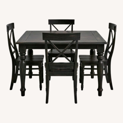 Used Star International Furniture Black Dining Set for sale on AptDeco