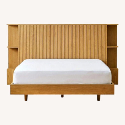 Used Article Queen Size Bed Headboard Oak for sale on AptDeco