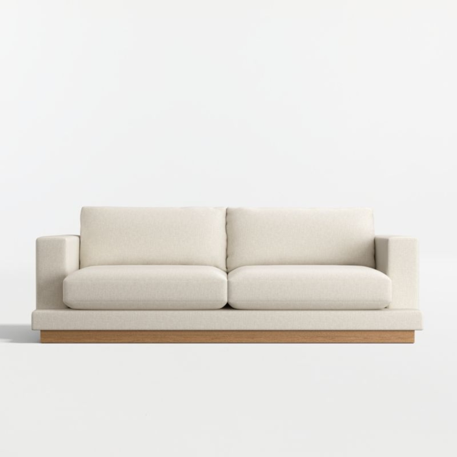 Crate & Barrel Tidal Natural Fabric 3+ Seater Sofa - image-3