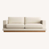 Crate & Barrel Tidal Natural Fabric 3+ Seater Sofa
