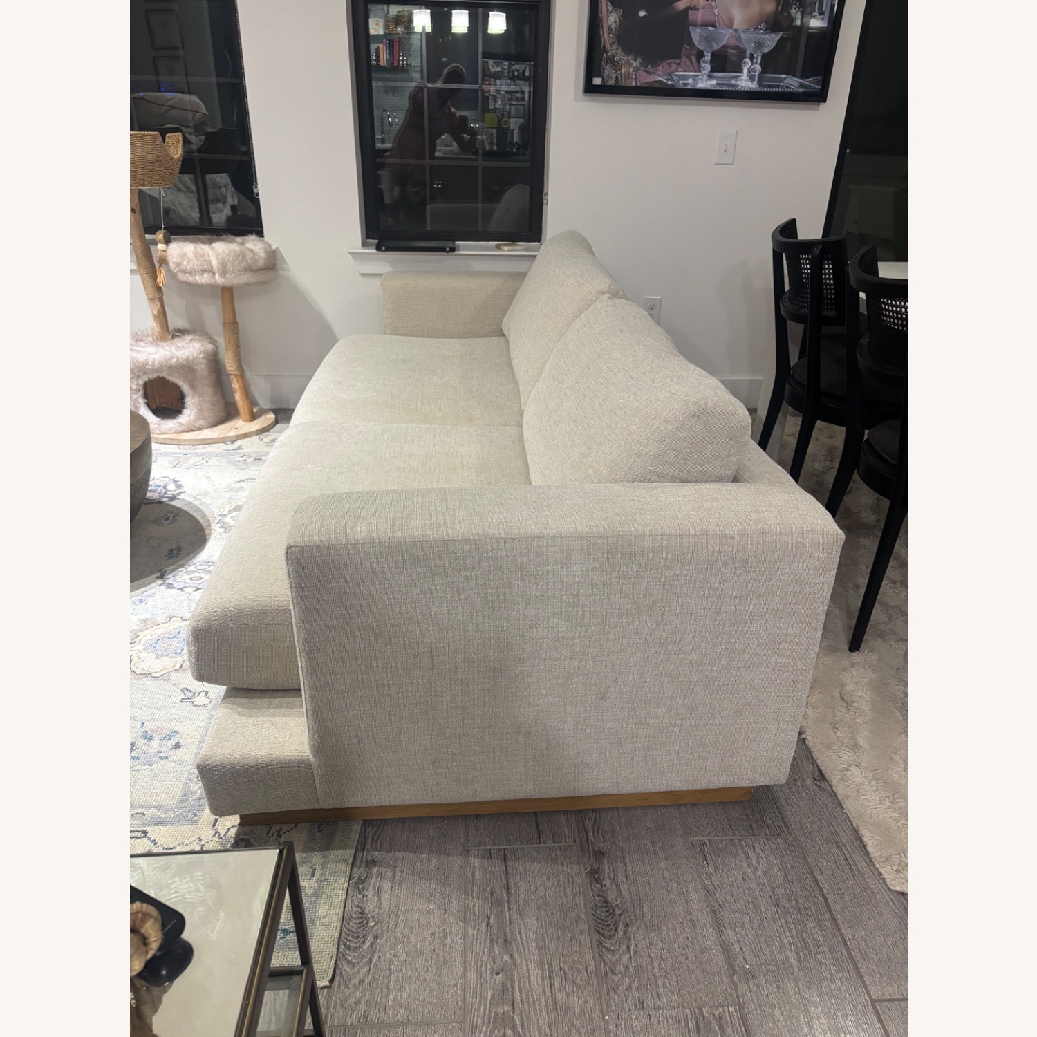 Crate & Barrel Tidal Natural Fabric 3+ Seater Sofa - image-2