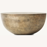 Restoration Hardware Teen Gold Metal Coffee Table