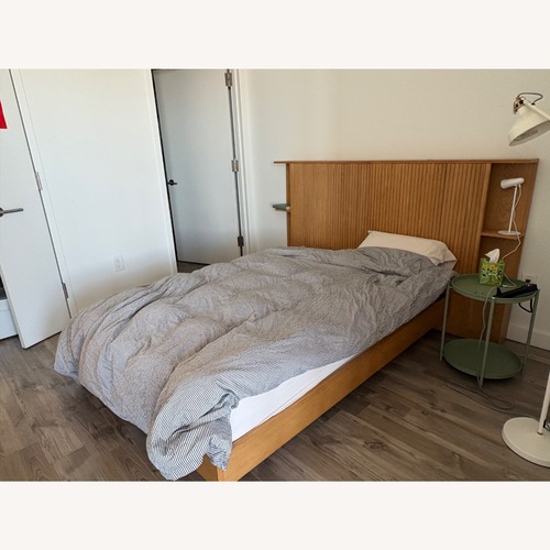 Used Article Natural Wood Full Bed for sale on AptDeco