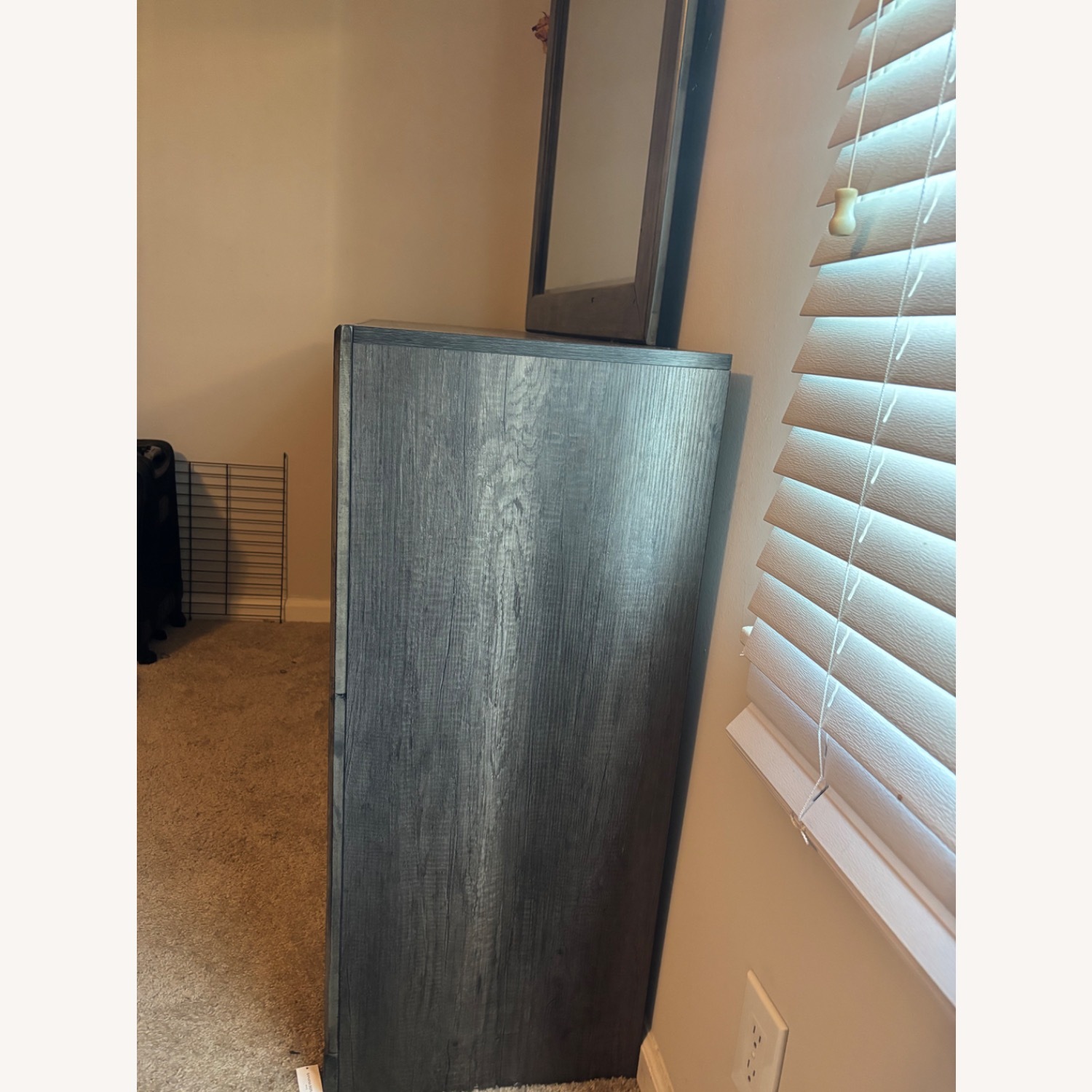 Dark Gray Dresser w Mirror - image-2