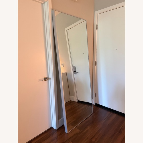 Used IKEA HOVET Aluminum Floor Mirror for sale on AptDeco