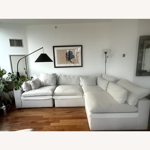 Used West Elm Harmony 3-Piece Sectional + Ottoman for sale on AptDeco