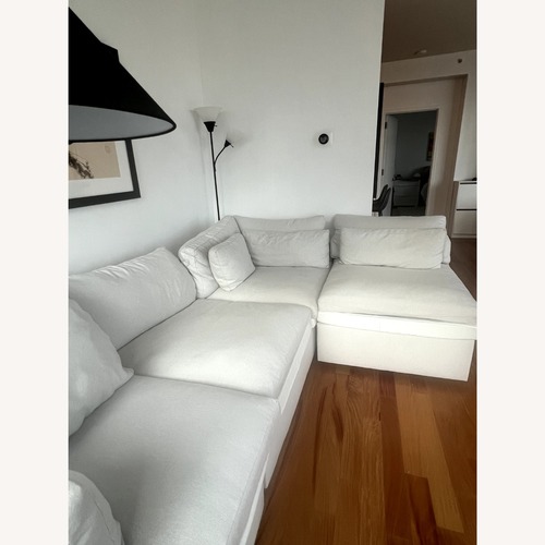 Used West Elm Harmony 3-Piece Sectional + Ottoman for sale on AptDeco