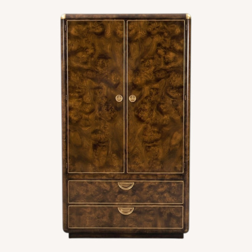 Used Mastercraft Furniture Dark Brown Armoire for sale on AptDeco