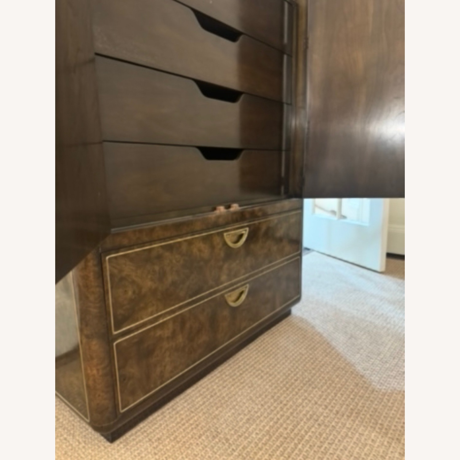 Mastercraft Furniture Dark Brown Armoire - image-3