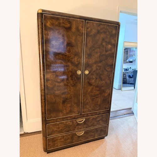 Used Mastercraft Furniture Dark Brown Armoire for sale on AptDeco