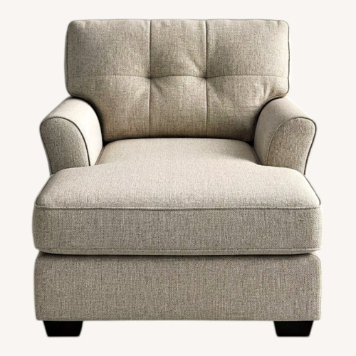 Used J.C. Penny Natural Fabric Chaise Lounge for sale on AptDeco