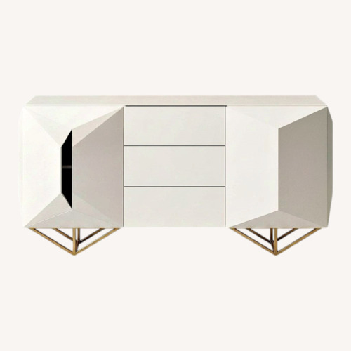 Used West Elm Faceted Lacquer Buffet (65") for sale on AptDeco