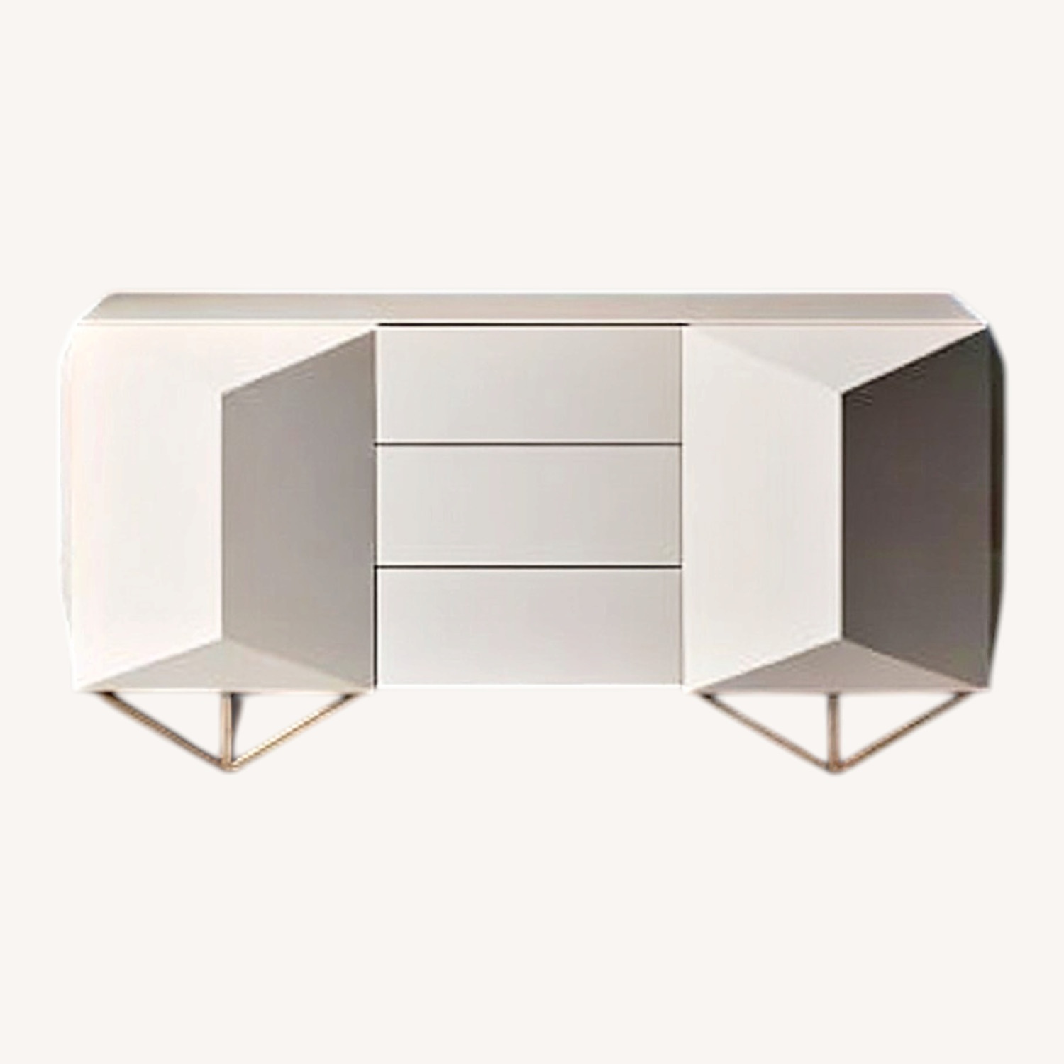 West Elm Faceted Lacquer Buffet (65") - image-5
