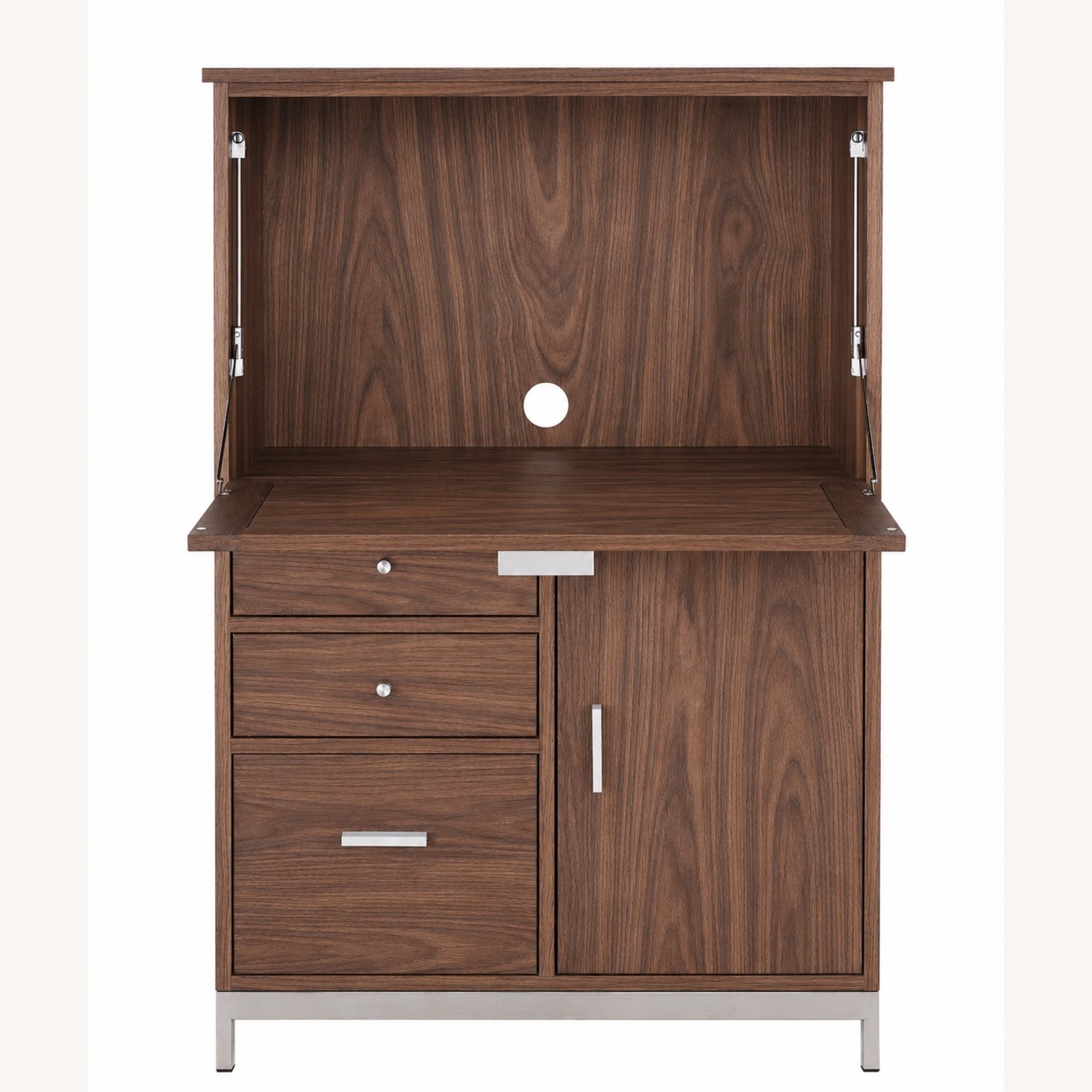 Room & Board Linear Dark Brown Wood Armoire - image-3