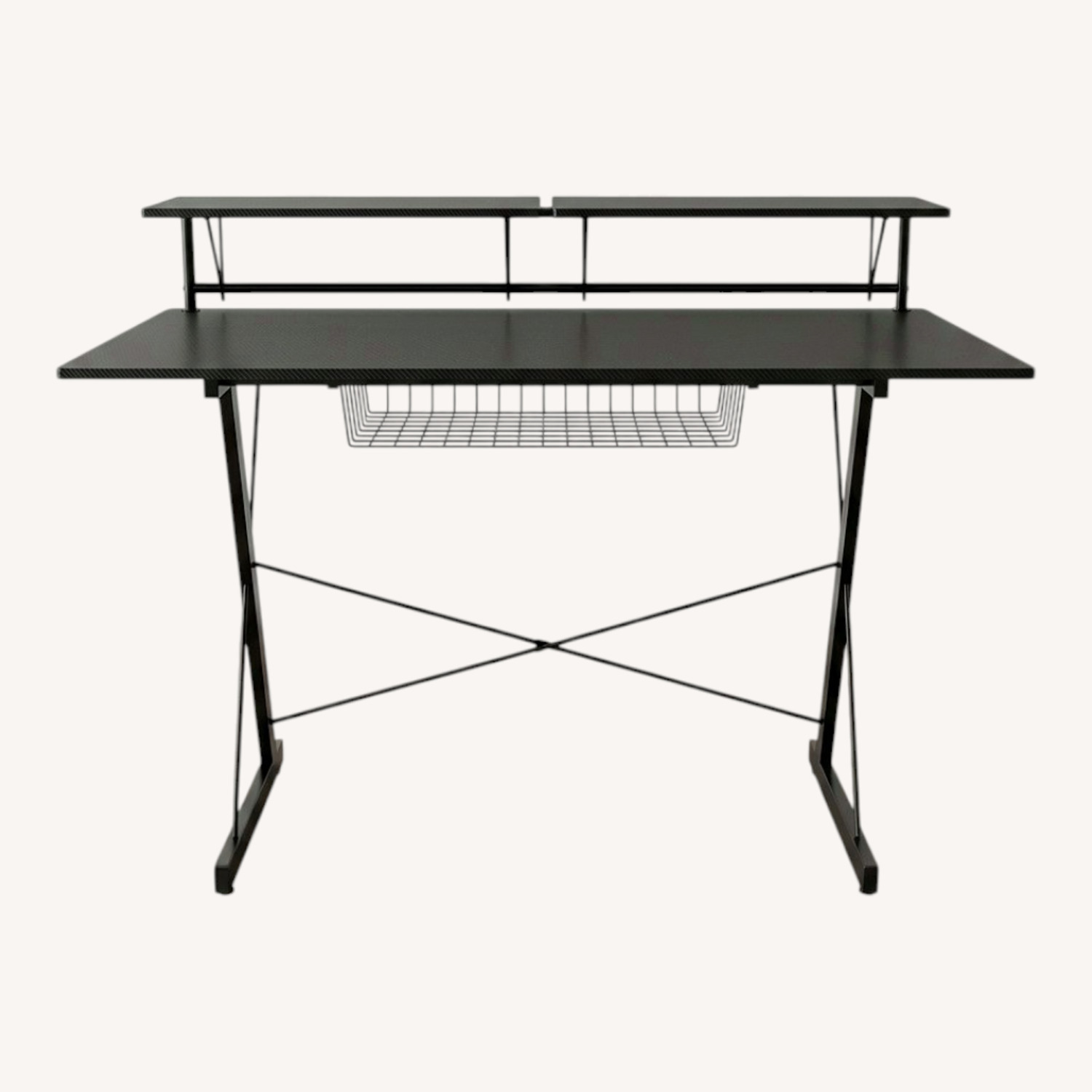 Black Wood Desk - image-0
