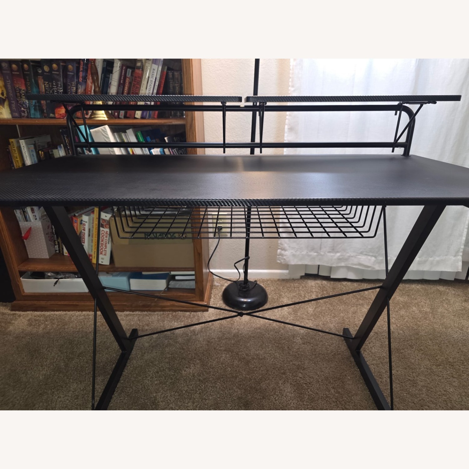 Black Wood Desk - image-3