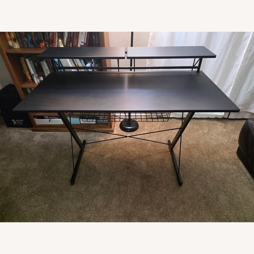 Used Black Wood Desk for sale on AptDeco