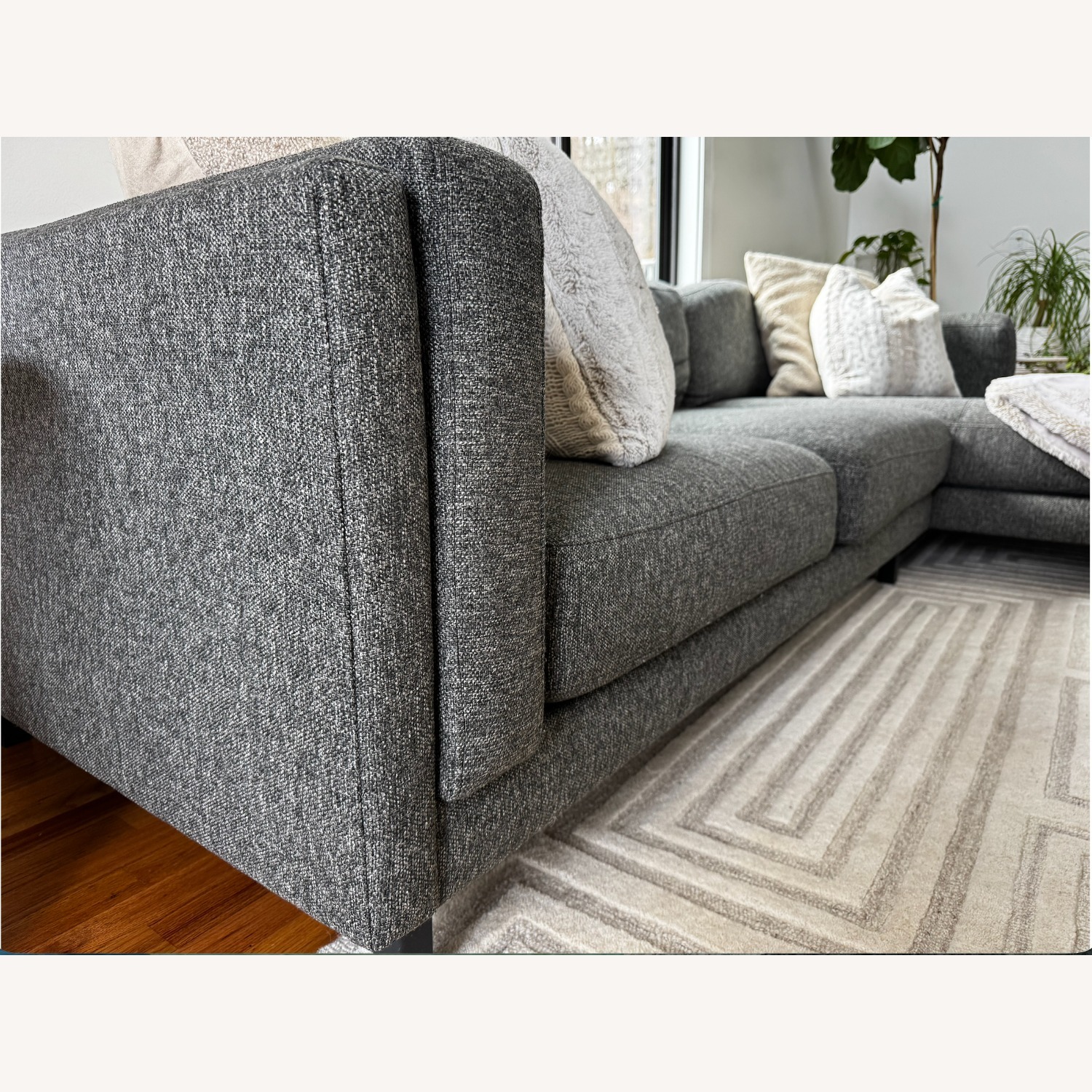 Room & Board Dark Gray Boucle 3+ Piece Sectional - image-3