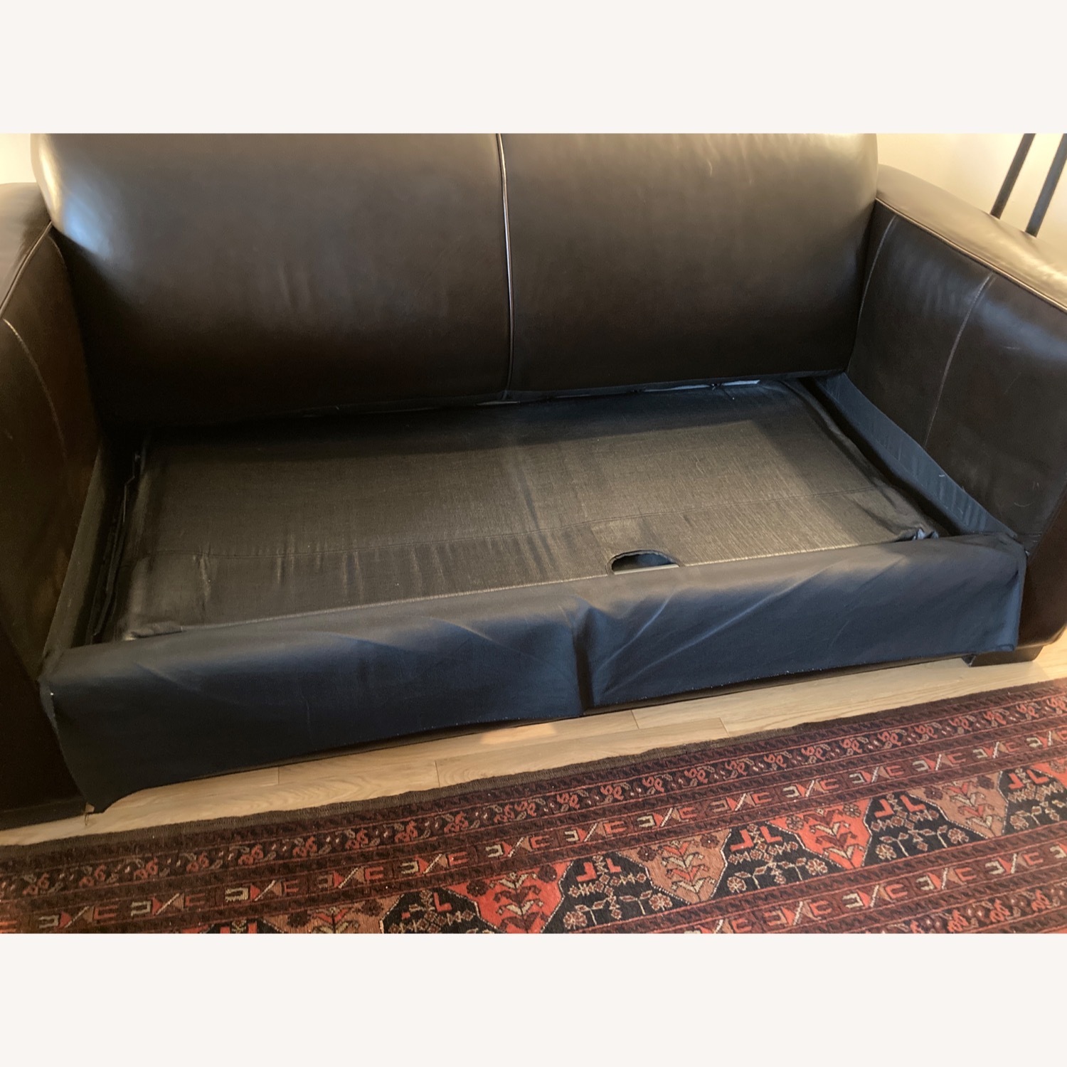 Room & Board Ian Dark Brown Leather Sleeper Sofa - image-11