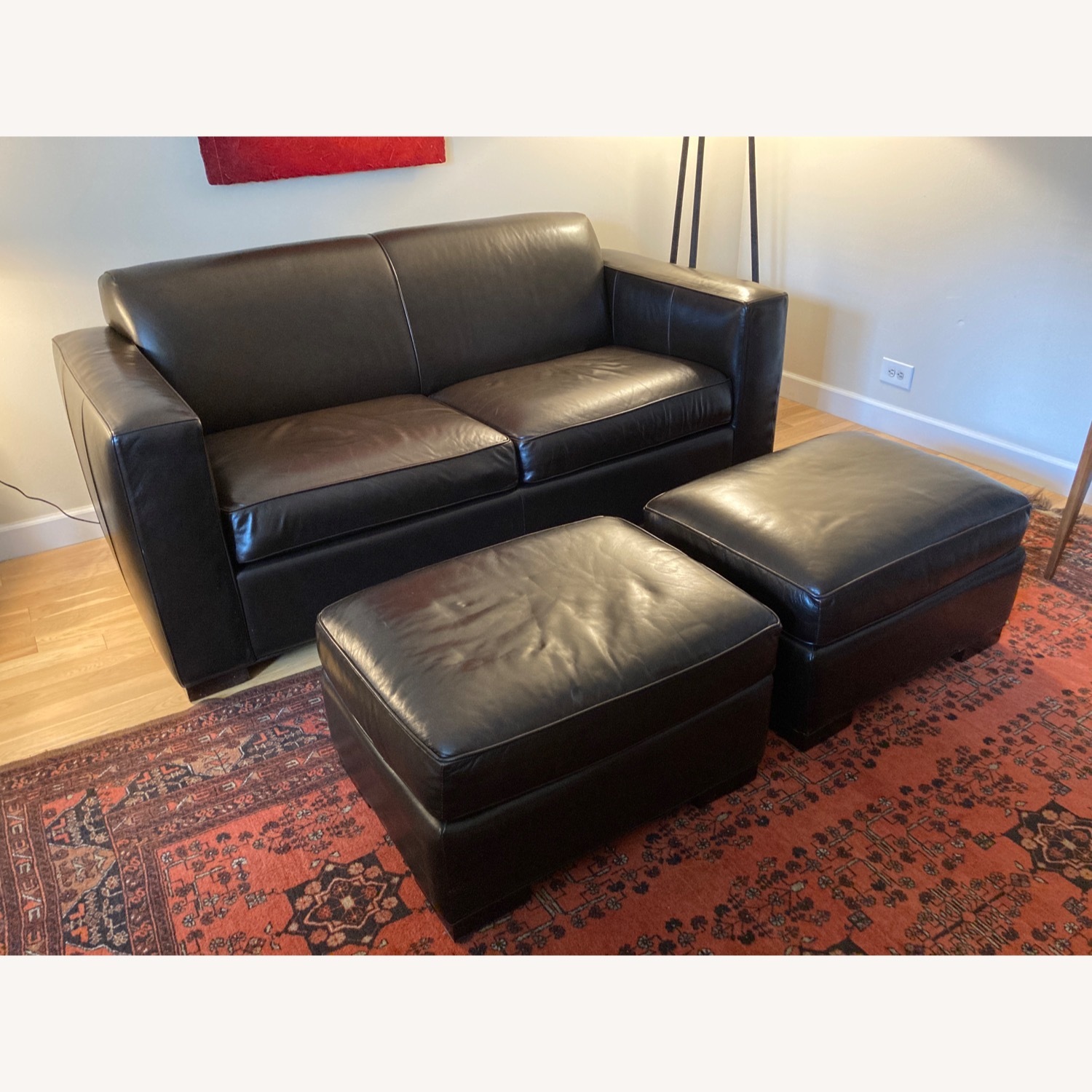 Room & Board Ian Dark Brown Leather Sleeper Sofa - image-6