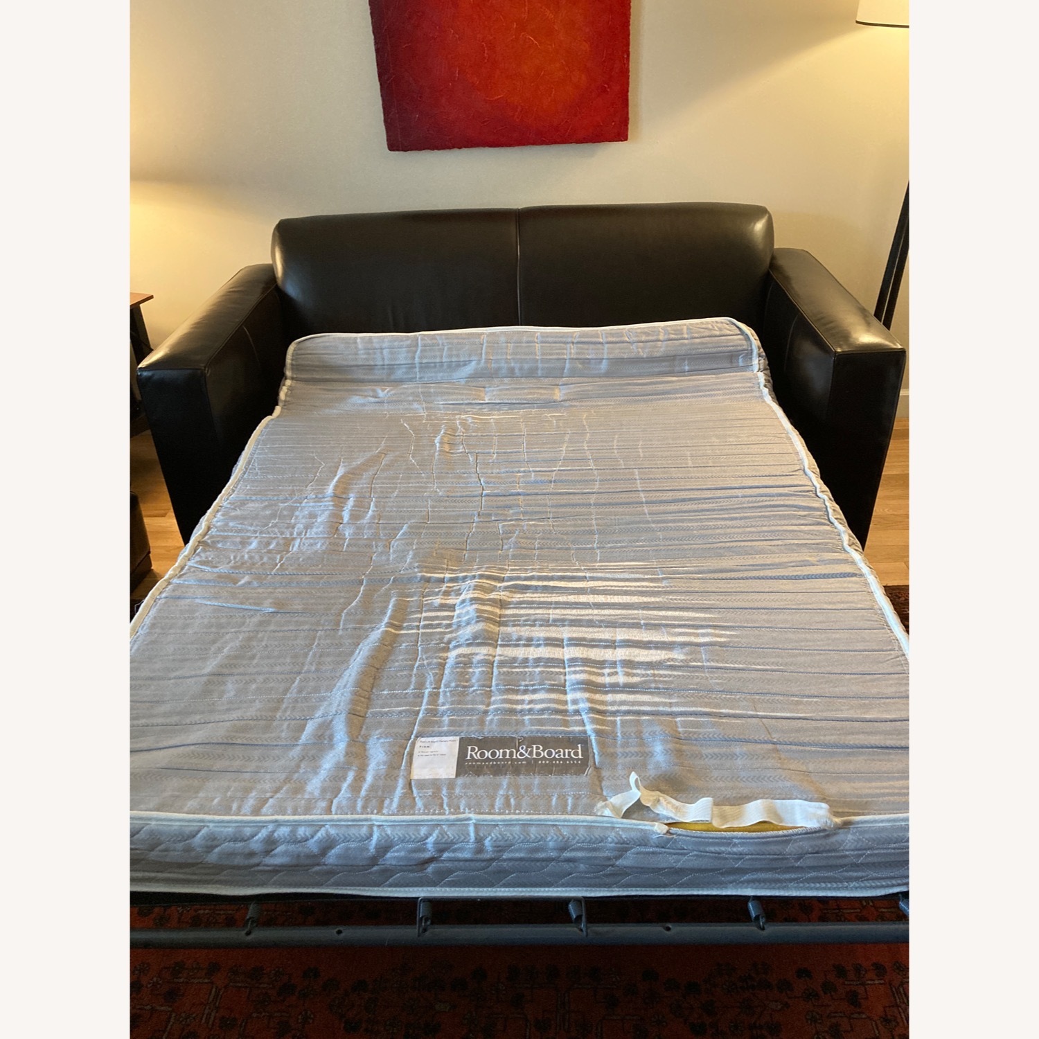 Room & Board Ian Dark Brown Leather Sleeper Sofa - image-12