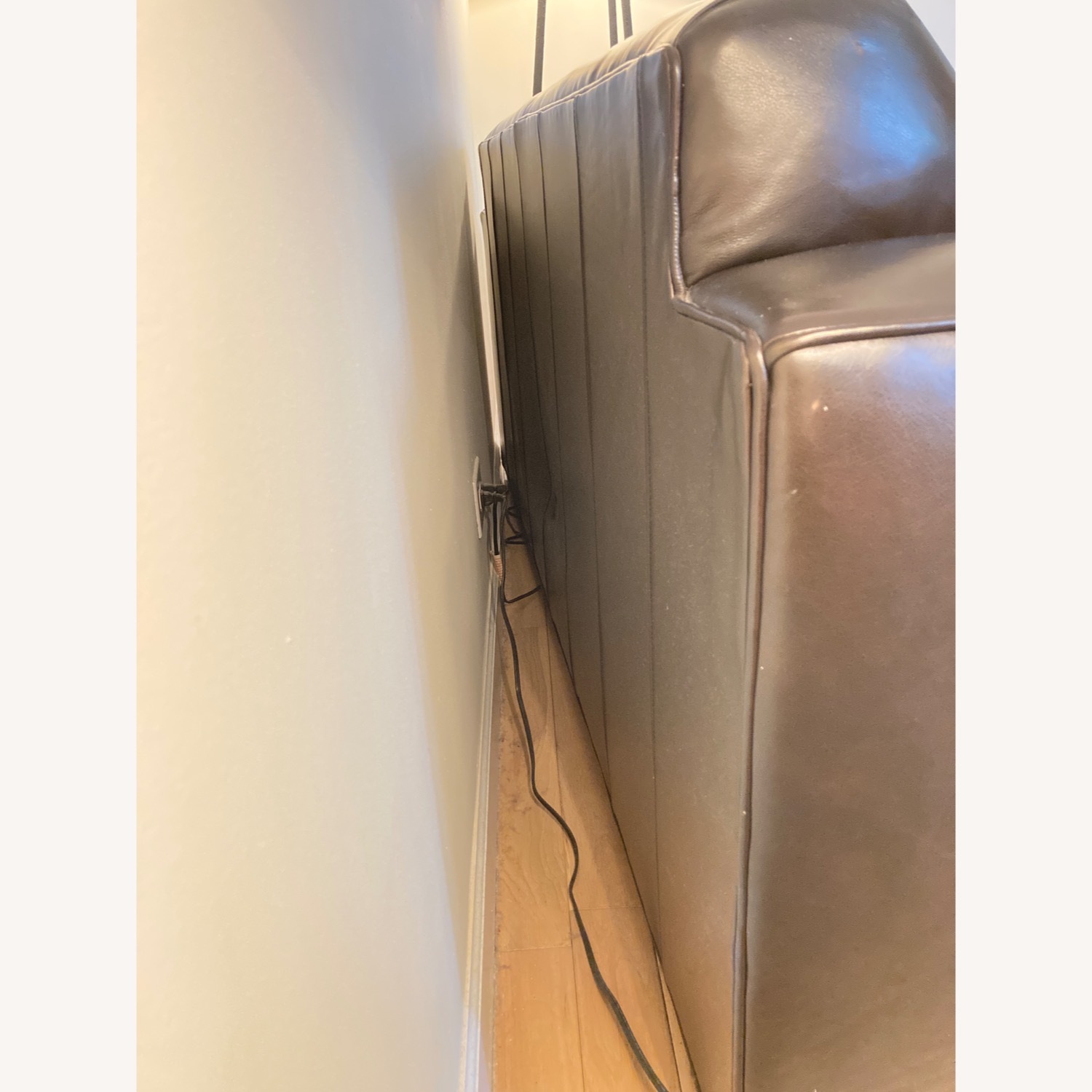 Room & Board Ian Dark Brown Leather Sleeper Sofa - image-5