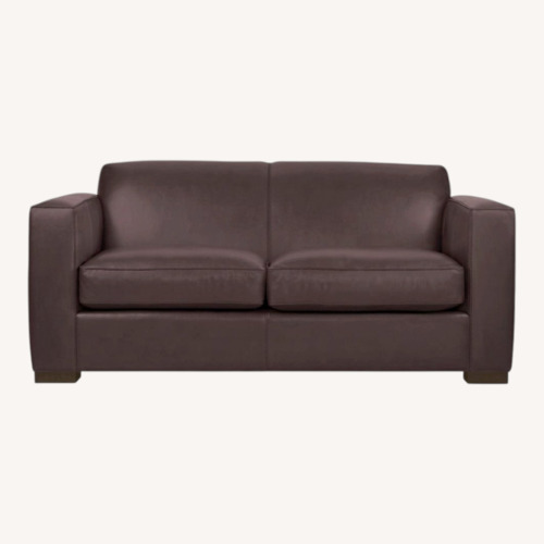 Used Room & Board Ian Dark Brown Leather Sleeper Sofa for sale on AptDeco
