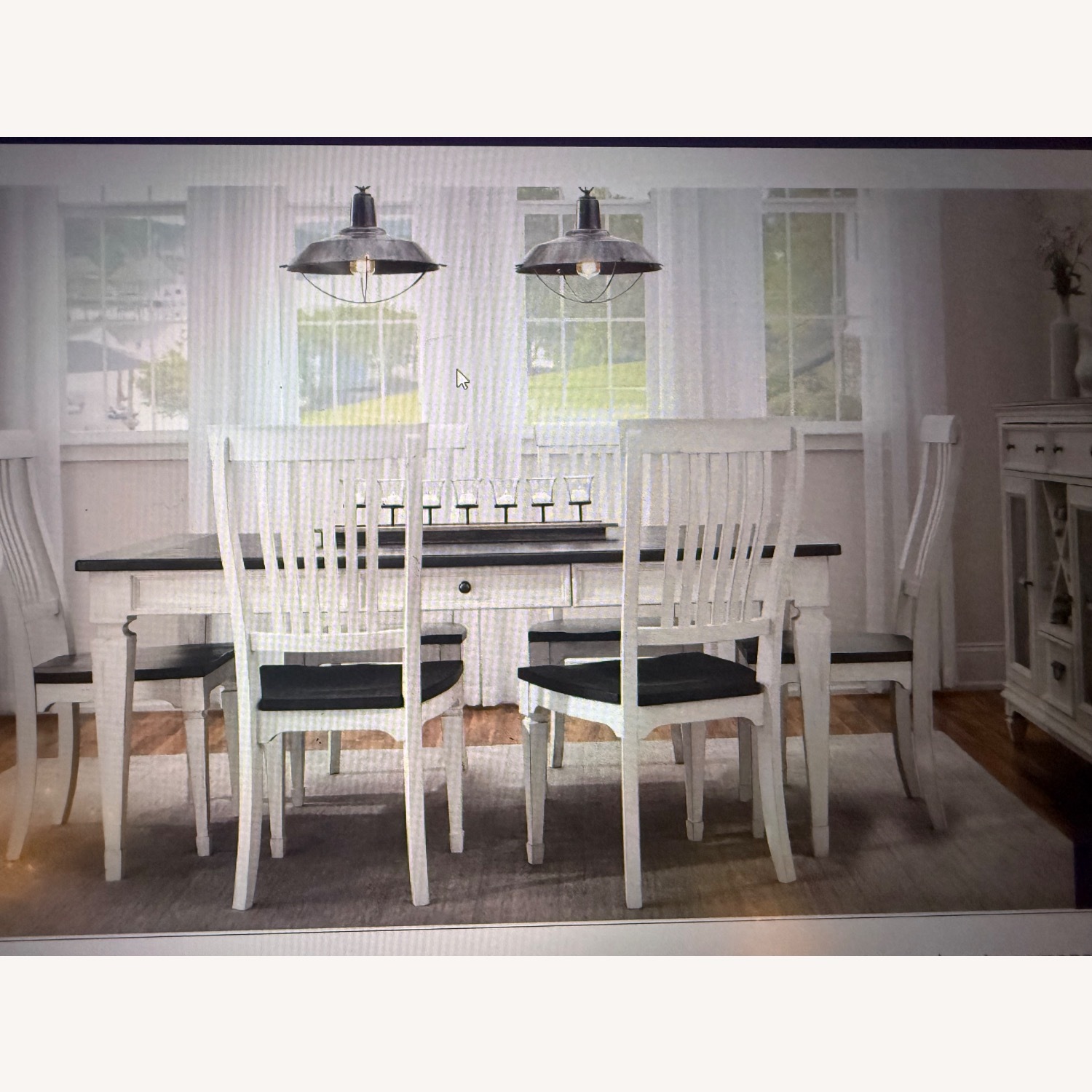Raymour & Flanigan Shelby White Wood Dining Set - image-2