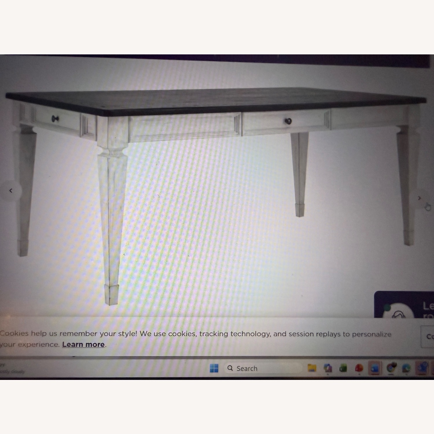 Raymour & Flanigan Shelby White Wood Dining Set - image-6