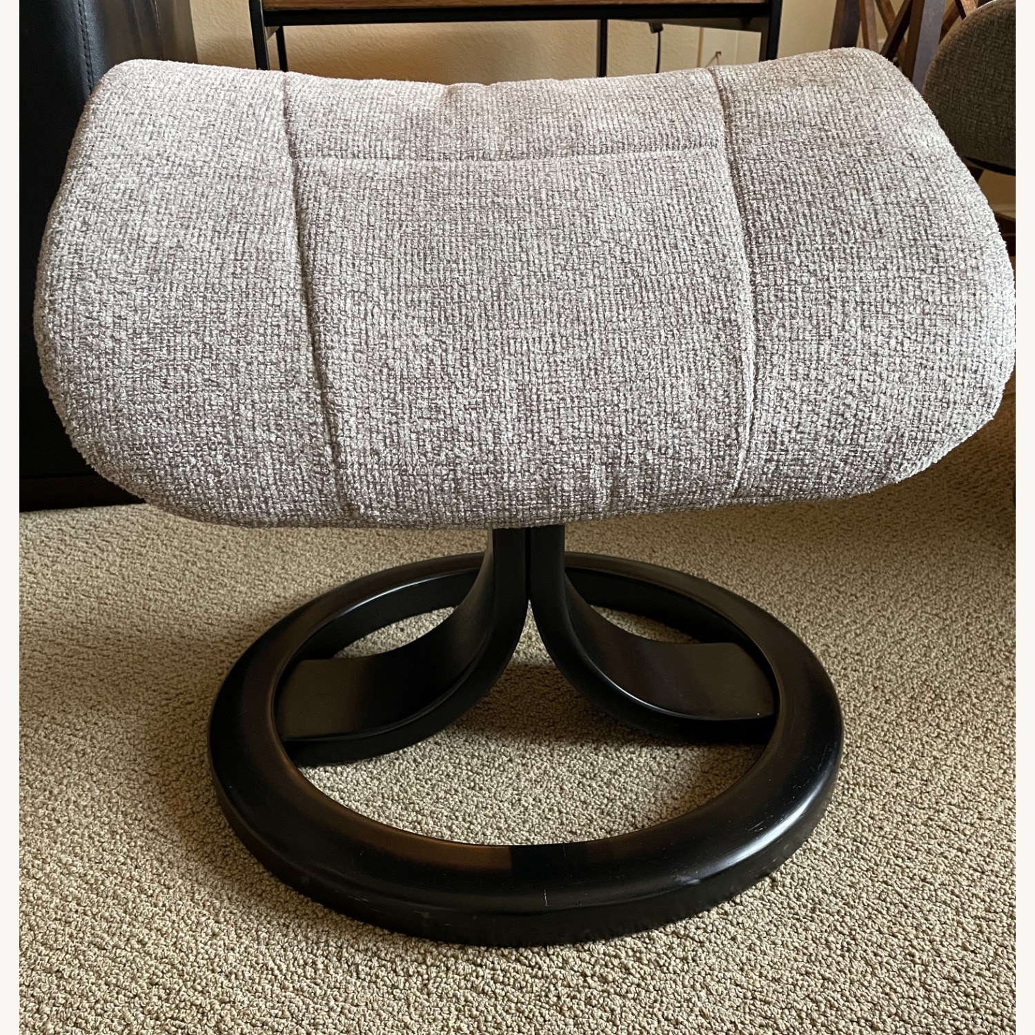 Fjords Muldal Light Gray Fabric Recliner & Ottoman - image-4