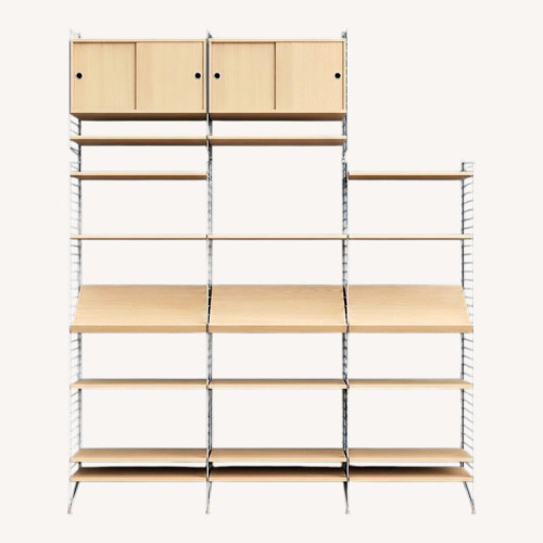 Used String Furniture Natural Wood Wall Unit for sale on AptDeco