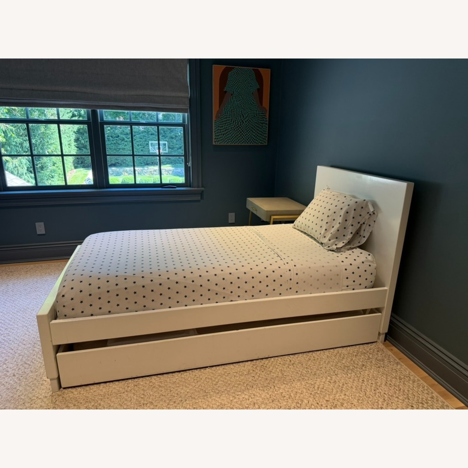 Room & Board White Wood Twin Bed - image-1
