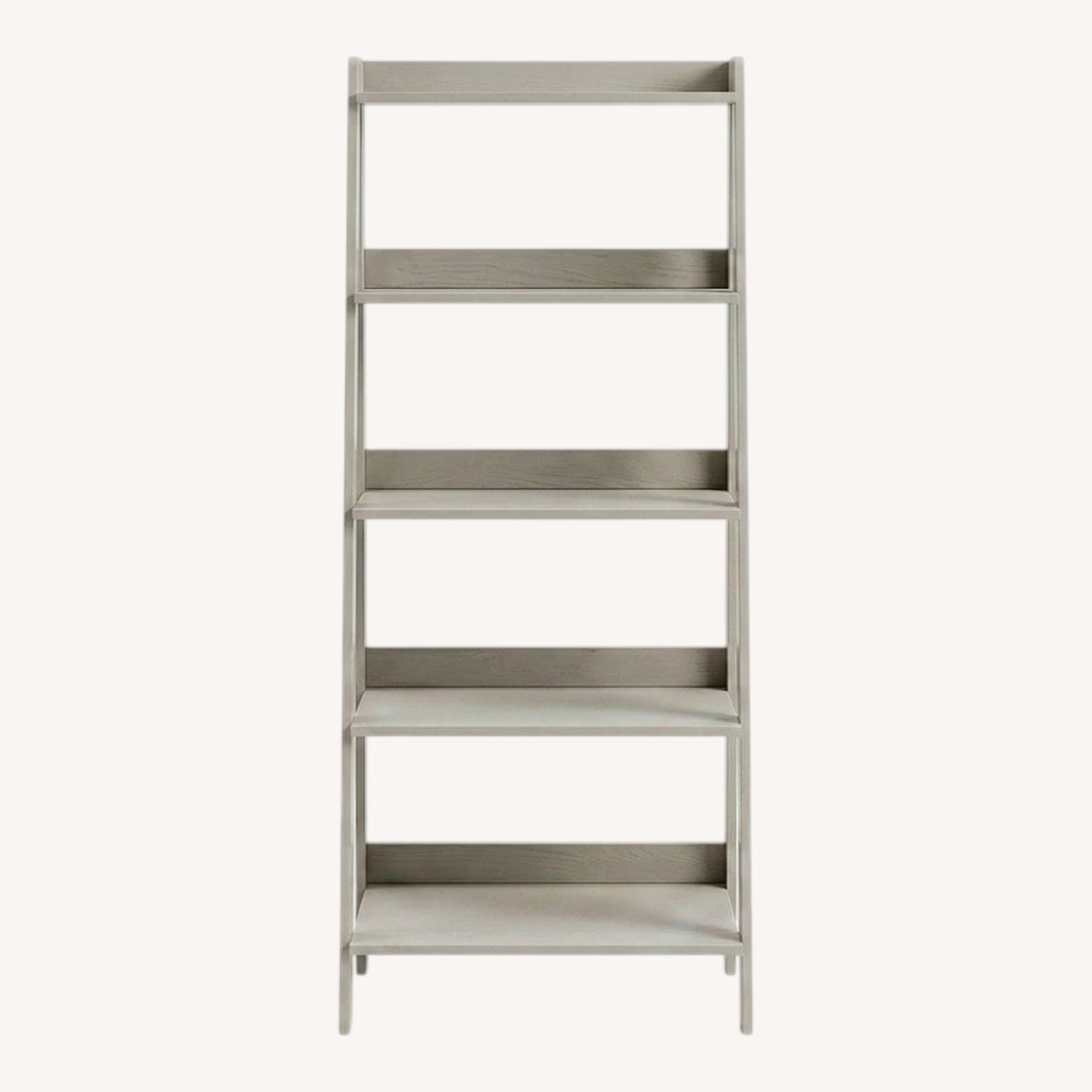 Light Gray Wood Bookcase - image-0