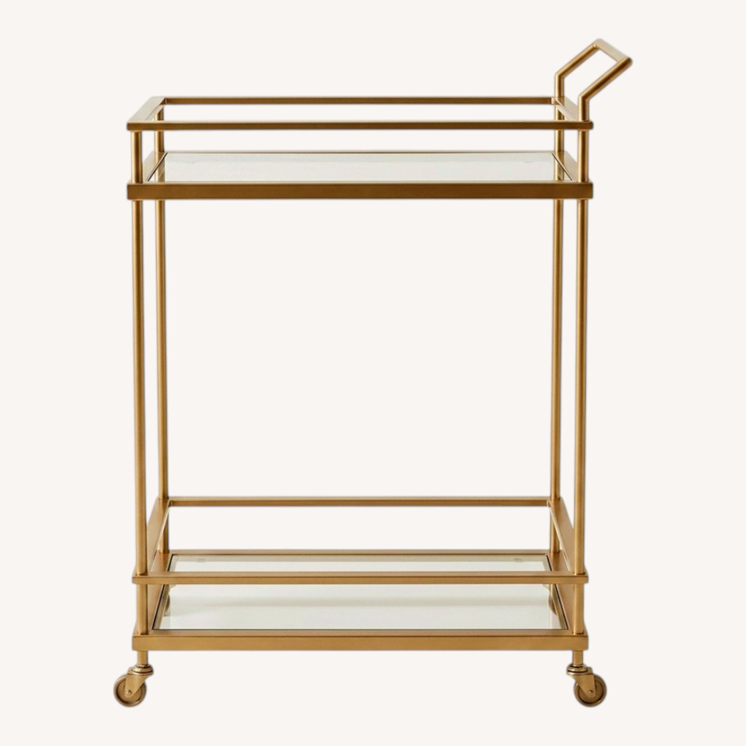 Gold Metal Bar Cart - image-0