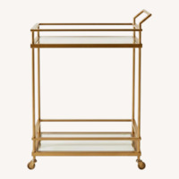 Gold Metal Bar Cart