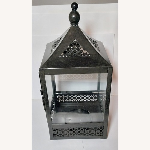Used Contemporary Décor Metal Candle Lantern for sale on AptDeco