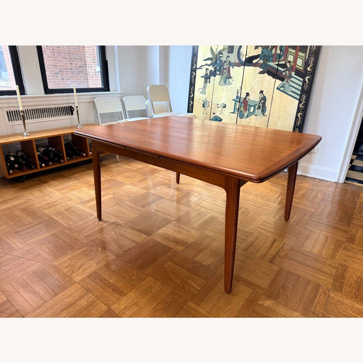 Danish Modern Teak Dining Table, Extendable - image-3