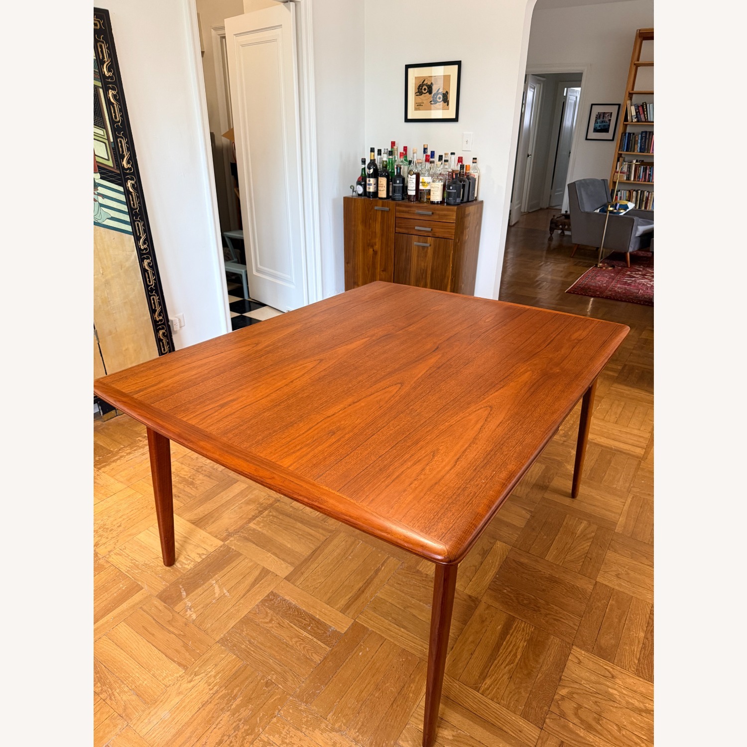 Danish Modern Teak Dining Table, Extendable - image-1