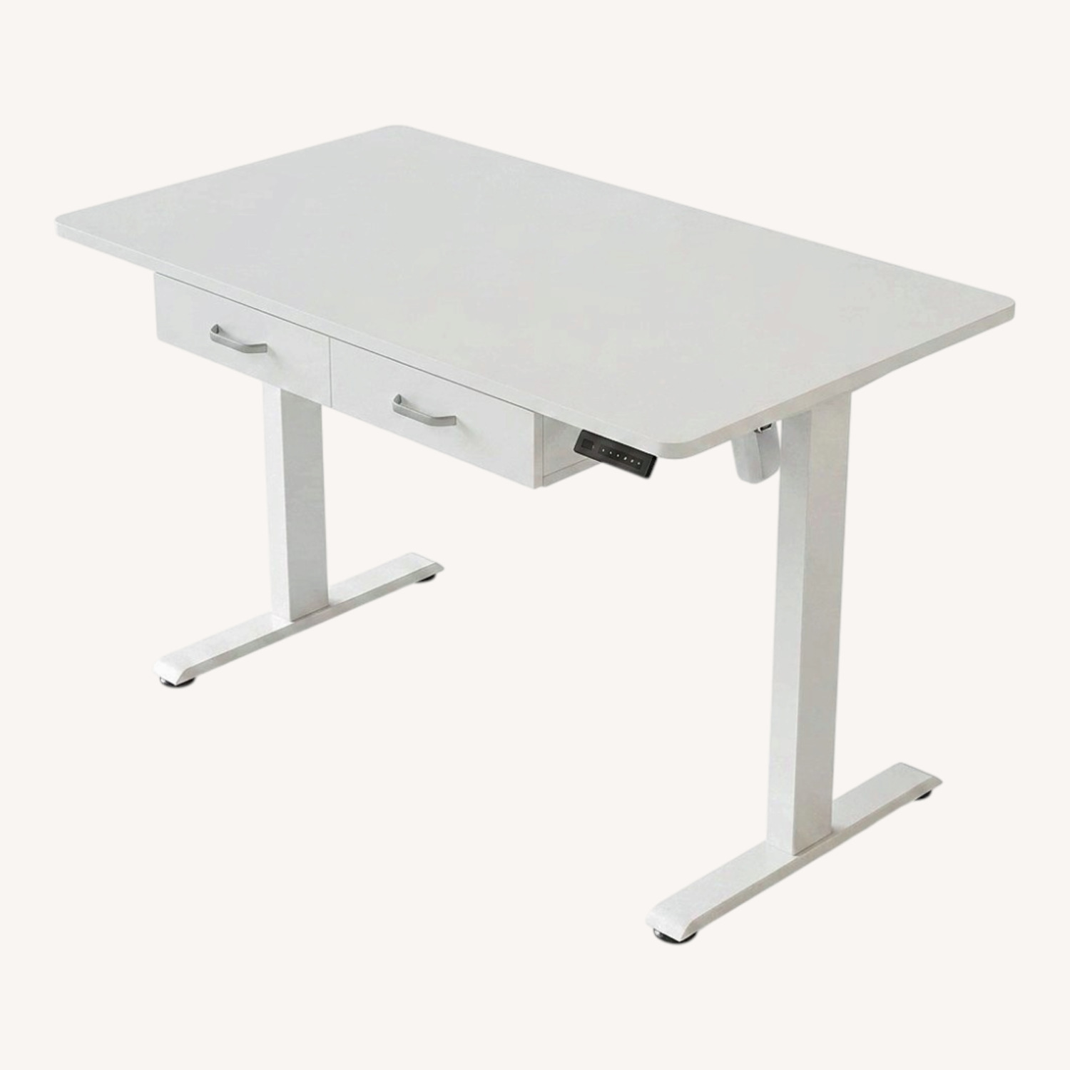 Bed Bath & Beyond White Electonic Standing Desk - image-0
