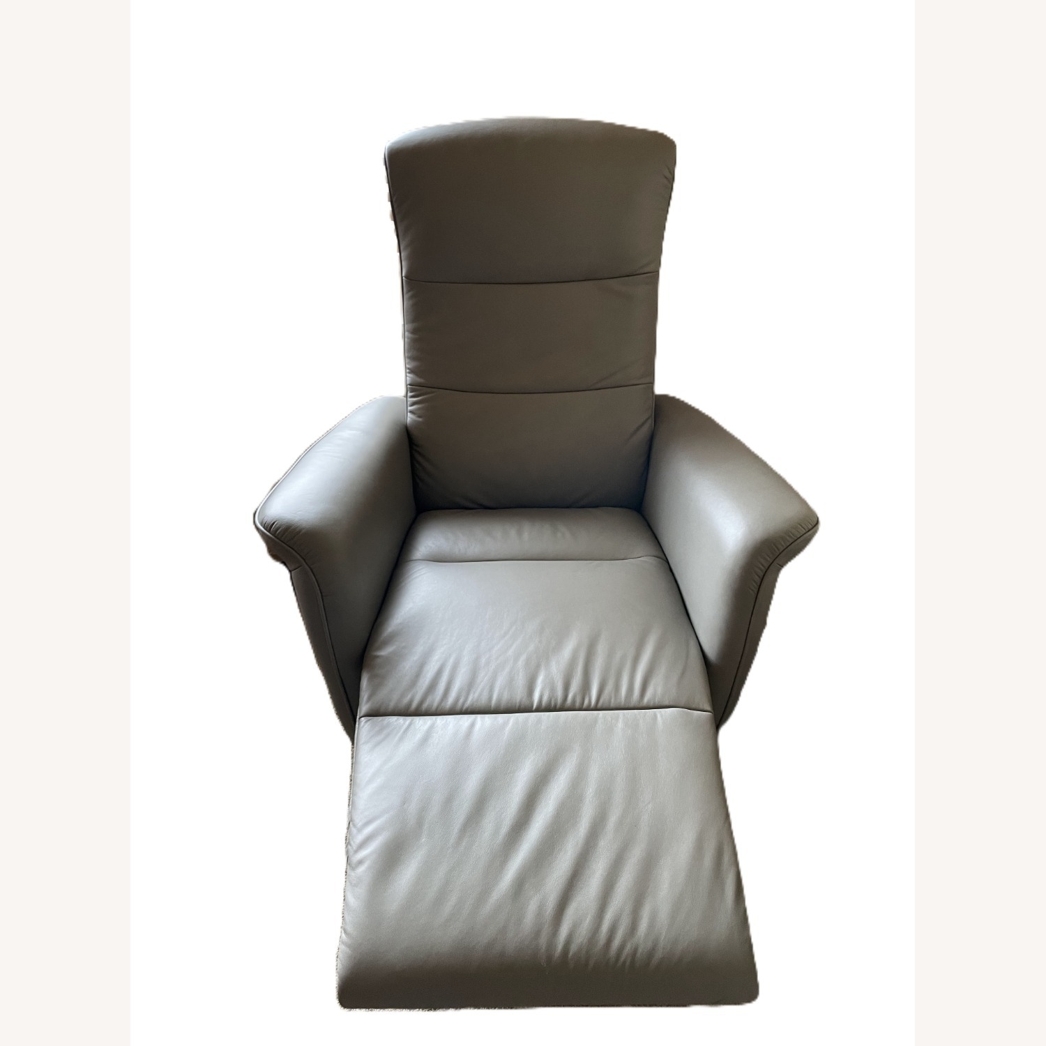 Stressless Mike Light Gray Leather Recliner - image-2