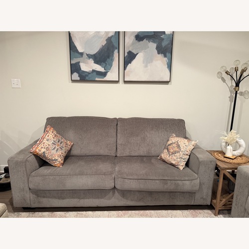 Used Ashley Furniture Altari Light Gray Fabric 2 Seater Sofa for sale on AptDeco